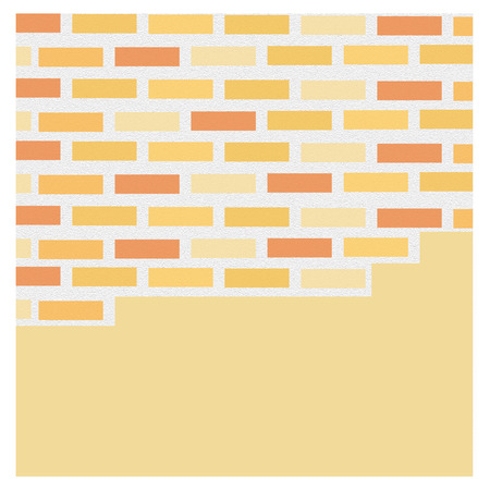 Wall orange brickのイラスト素材
