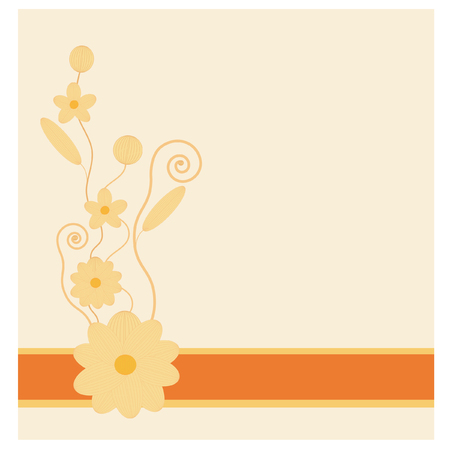 Floral background with flowersのイラスト素材