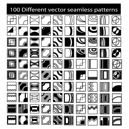 Different seamless patternsのイラスト素材