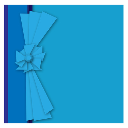 Abstract blue background with paper layersのイラスト素材