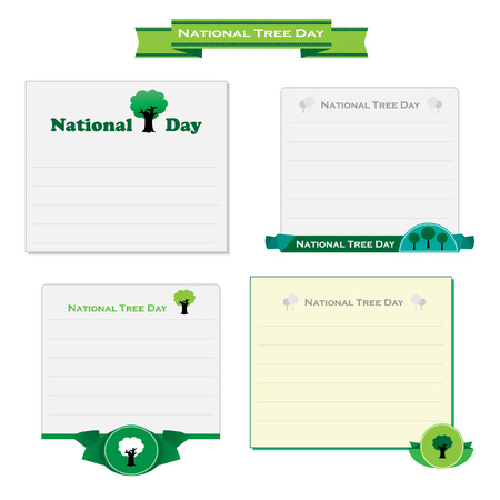 National Tree Day cardのイラスト素材
