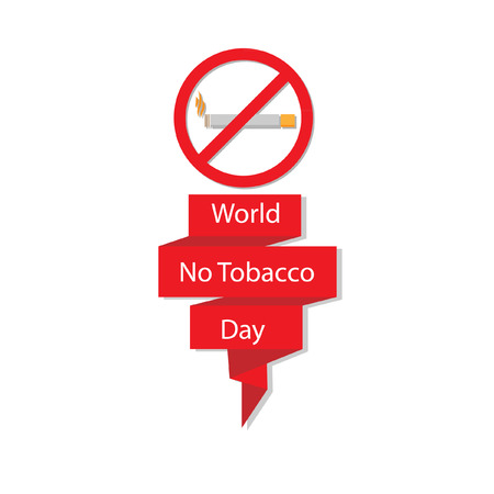 World No Tobacco Day bannerのイラスト素材