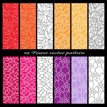 Fower vector patternのイラスト素材