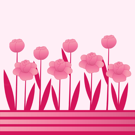 Hand drawn flowerのイラスト素材