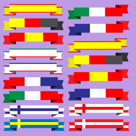 Ribbons of europeのイラスト素材