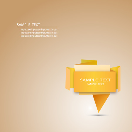 Origami and shapes on vectorのイラスト素材