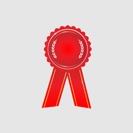 Ribbon award icon red vectorのイラスト素材