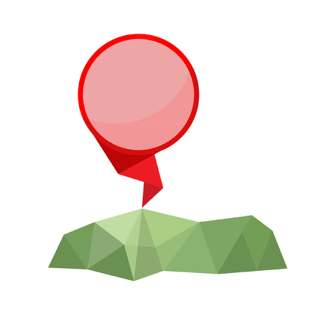 Banner check in location vectorのイラスト素材