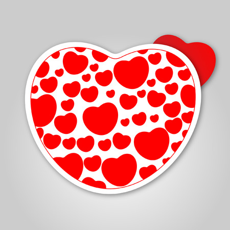 Cute love hearts vectorのイラスト素材