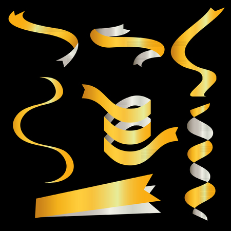 Vector ribbon bannersのイラスト素材