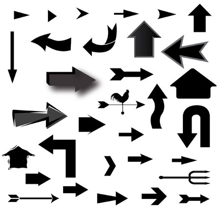 Set of arrowsのイラスト素材
