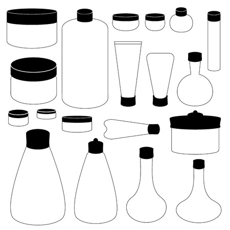 Cosmetic cream bottleのイラスト素材