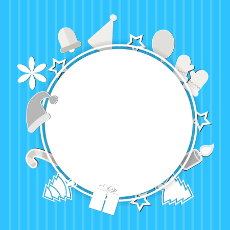 Christmas paper cut backgroundsのイラスト素材