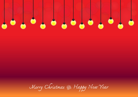 Christmas light background with lampのイラスト素材