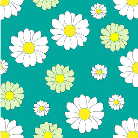 Overlapping petals flower pattern pictureのイラスト素材