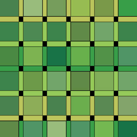 Square green ground with alternating stripesのイラスト素材
