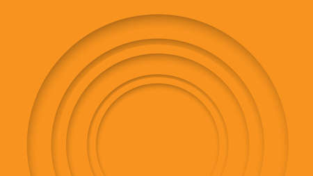 Bright orange stacked circle backgroundの写真素材
