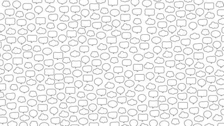 Speech pattern on a white backgroundのイラスト素材