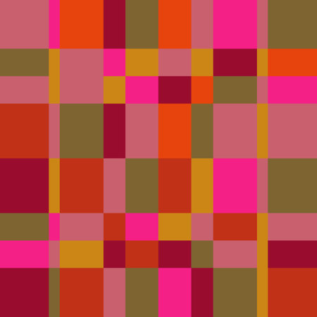 Vintage color alternating square patternのイラスト素材