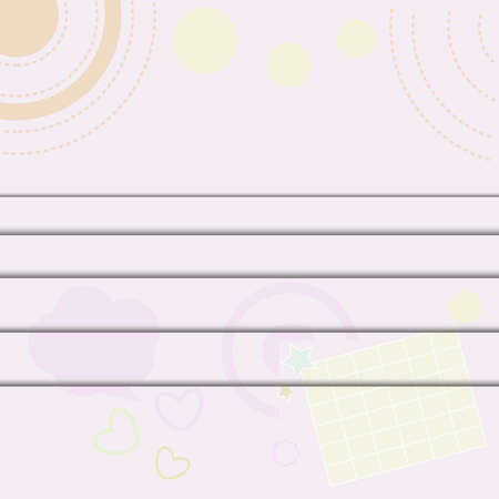 Cute pattern background with folded paperのイラスト素材