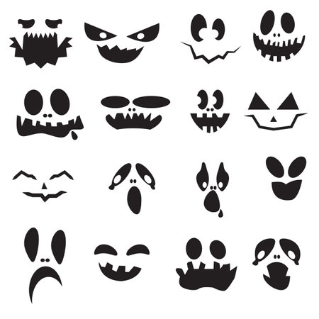 Ghost face costume for Halloweenのイラスト素材