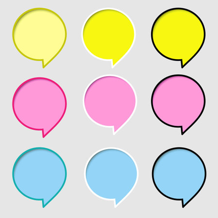 Set of speech bubble templatesの写真素材
