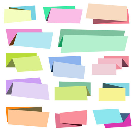 Set of banners and stickersのイラスト素材