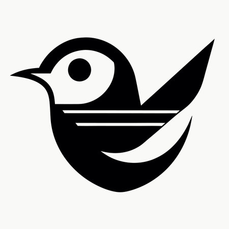 Bird Mascot logo vector on white backgroundのイラスト素材
