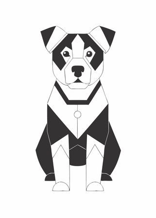Dog Mascot logo vectorのイラスト素材