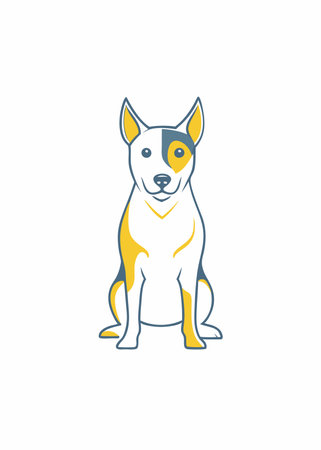 Dog Mascot logo vectorのイラスト素材