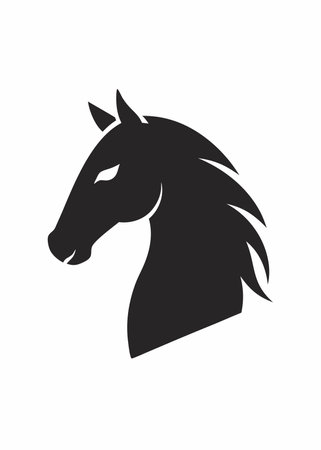 Horse Mascot logo vectorのイラスト素材
