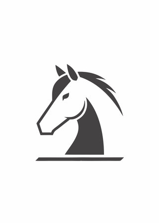 Horse Mascot logo vectorのイラスト素材