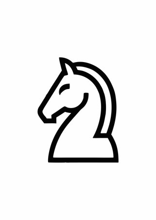 Horse Mascot logo vectorのイラスト素材