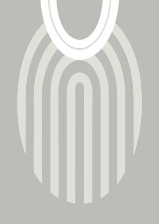 Minimalist Boho canvas on white backgroundのイラスト素材
