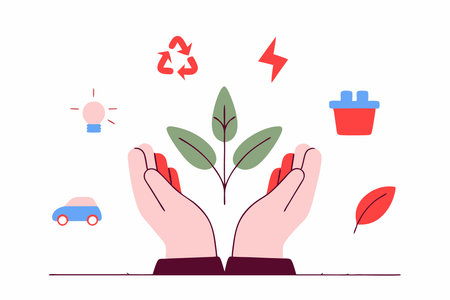 House with save the world iconillustration art on white backgroundのイラスト素材
