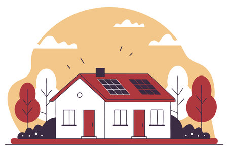 House save the world icon illustration art on white backgroundのイラスト素材
