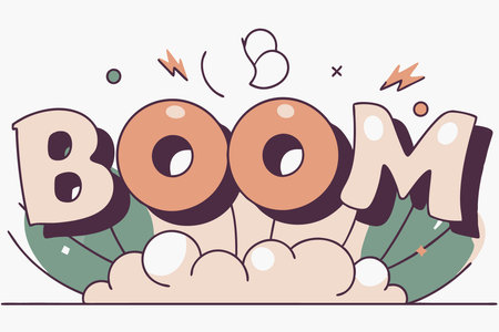 Cartoon comic text pop art explosion illustration art on white backgroundのイラスト素材