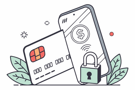 Credit card icon in flat style Online payment concept illustration vector art on white backgroundのイラスト素材