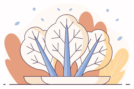 Kale concept illustration vector art on white backgroundのイラスト素材