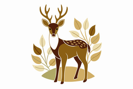 Minimalist Bird on white backgroundのイラスト素材