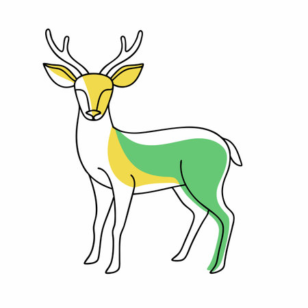 Minimalist Bird on white backgroundのイラスト素材