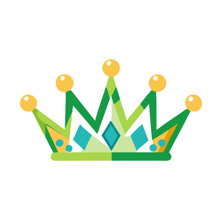 Crown illustration on white backgroundのイラスト素材