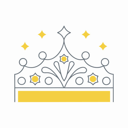 Crown illustration on white backgroundのイラスト素材