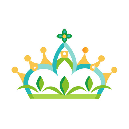 Crown illustration on white backgroundのイラスト素材
