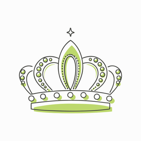 Crown illustration on white backgroundのイラスト素材
