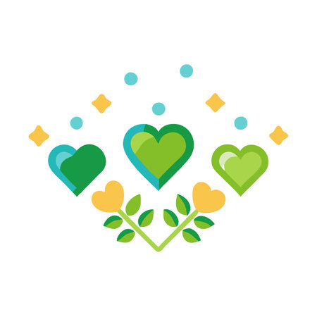 Minimalist Set of hearts icon on white backgroundのイラスト素材