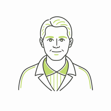 People avatar in doodle style on white backgroundのイラスト素材