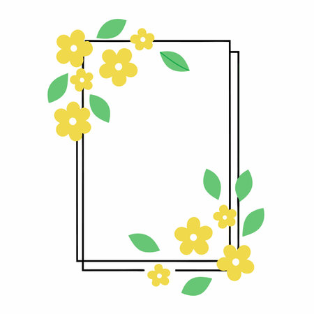 Minimalist Cherry blossom on white backgroundのイラスト素材