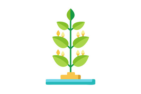 Plant illustration on white backgroundのイラスト素材