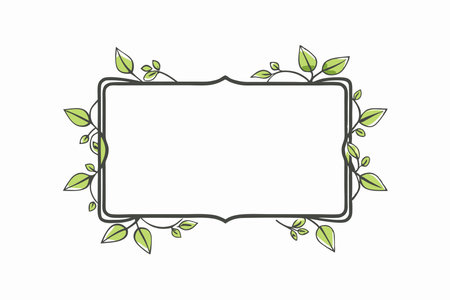 Minimalist Classic frame on white backgroundのイラスト素材